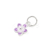 925 Sterling Silver Enamel Flower Charms STER-K183-11S-01-2