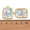 Light Gold Tone Alloy Enamel Pendants ENAM-B028-37KCG-02A-3