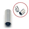 Tarnish Resistant 304 Stainless Steel Magnetic Clasps with Glue-in Ends STAS-E006-37-1