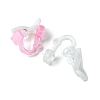 40Pcs 2 Colors Plastic Clip-on Earring Findings KY-FS0001-23-2