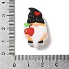 Gnome Food Grade Eco-Friendly Silicone Focal Beads SIL-C005-05D-3