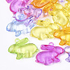 Transparent Acrylic Bunny Pendants TACR-S133-092-1