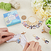 16Pcs 8 Style Cat Shape Alloy Enamel Pendant Locking Stitch Markers HJEW-SC00034-3