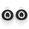 Platinum Plated Alloy Charms X-ENAM-S118-02O-P-1