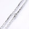 304 Stainless Steel Box Chain Necklaces NJEW-F226-07P-11-2