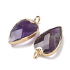 Natural Amethyst Pendants G-G012-13G-07-2