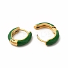 Enamel Hoop Earrings EJEW-G344-02G-04-2