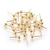 304 Stainless Steel Ball Stud Earrings Findings LS-STAS-P227-17G-2