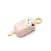 Food Theme Alloy Enamel Pendants X-FIND-C075-10B-G-2