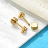 Ion Plating(IP) 304 Stainless Steel Triangle Stud Earrings EJEW-A118-11G-01-3