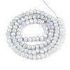 Anti-Tarnish Electroplate Rondelle Glass Beads Strands EGLA-T021-4mm-17-01-2