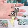 WEWAYSMILE Dog Keychain Car Keychain Pet Pendant Key-Ring Lovely Dog Key-ring Portable Metal Keychain Gift for Pet Lover Birthday Puppy Theme Party Supplies (Labrador) JX806A-4