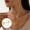 4 Sets Brass Micro Pave Cubic Zirconia Chain Extender KK-HY0003-15-6