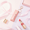 Portable Imitation Leather Lipstick Keychain Holder KEYC-WH0029-56B-5