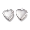 Tarnish Resistant 316 Stainless Steel Locket Pendants STAS-Z010-03A-2