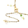 3Pcs Glass Beads Anklets AJEW-AN00720-5