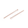 Brass Flat Head Pins KK-WH0058-03B-RG-2