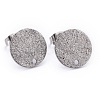 Non-Tarnish 304 Stainless Steel Stud Earring Findings STAS-Z021-C-01P-1