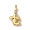 Brass Micro Pave Cubic Zirconia Pendants KK-K345-13T-G-1