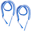 Two Tone Graduation Ribbon Leis FIND-WH0423-78A-1