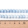 Anti-Tarnish Electroplate Rondelle Glass Beads Strands LS-EGLA-T021-8mm-17-02-2