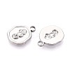 Non-Tarnish 304 Stainless Steel Pendants STAS-F282-07P-2