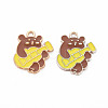 Alloy Enamel Pendants ENAM-N054-65D-NR-2