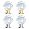 4Pcs 2 Style Quartz Crystal Drawer Knobs FIND-FH0002-85-1