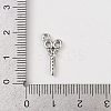 Brass Micro Pave Clear Cubic Zirconia Pendants KK-L238-19P-3