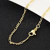 Brass Figaro Chains Necklace for Women LS-NJEW-P265-28G-1