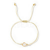 Elegant Golden Edge Glass Link Bracelets for Girlfriend and Family KK2420-4-1