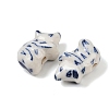 Animal Theme Blue and White Porcelain Beads PORC-Z007-05F-2