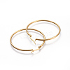 201 Stainless Steel Big Hoop Earrings EJEW-A052-20E-G-2
