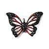 Spray Paint Alloy Rhinestones Pendants LS-ALRI-E130-01EB-02-1