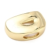 Brass Initial Beads KK-B167-27G-01D-2