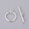 Brass Ring Toggle Clasps KK285-S-FF-2