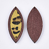 Eco-Friendly Cowhide Leather Big Pendants FIND-S301-34C-05-2