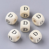 Printed Natural Wood Beads WOOD-T026-001D-1