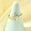Ocean Theme Brass Micro Pave Cubic Zirconia Cuff Rings for Women RJEW-F184-17B-G-1