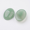Natural Green Aventurine Flat Back Cabochons G-G741-22x30mm-14-2