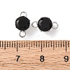 304 Stainless Steel Micro Pave Cubic Zirconia Connector Charms X-STAS-H240-50P-11-3