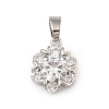 Brass Micro Pave Cubic Zirconia Pendants KK-U041-02P-03-1