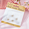 6Pcs Brass Micro Pave Cubic Zirconia Charms KK-BBC0016-80B-6