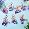 Resin Butterfly Pendant Keychains KEYC-TAC0034-03N-6