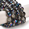Electroplate Glass Bead Strands EGLA-R041-8mm-07-2