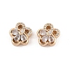 Rack Plating Brass Micro Pave Cubic Zirconia Beads KK-F879-12G-1