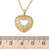 Brass Crystal Rhinestone Hollow Pendant Necklaces LS-NJEW-P331-01D-G-3