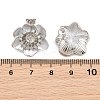 Brass Micro Pave Cubic Zirconia Stud Earring Findings CU-CBAA5EE-04P-01-3