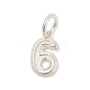 Number Series 925 Sterling Silver Charms LS-STER-Q002-01G-1
