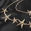 Alloy Starfish Chain Belts for Women LS-NJEW-B120-02-2